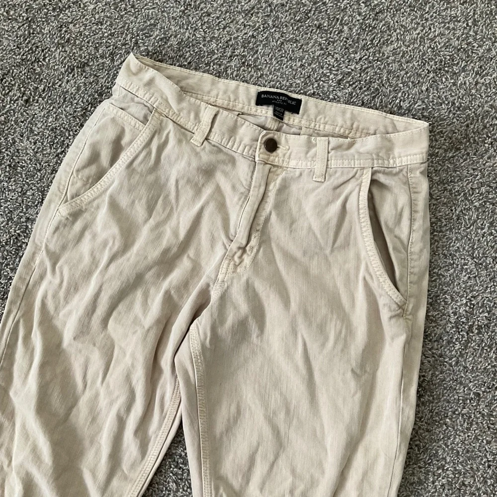 Banana Republic Athletic Fit Surplus Pants Mens 30x32 Light Tundra Khaki Cotton